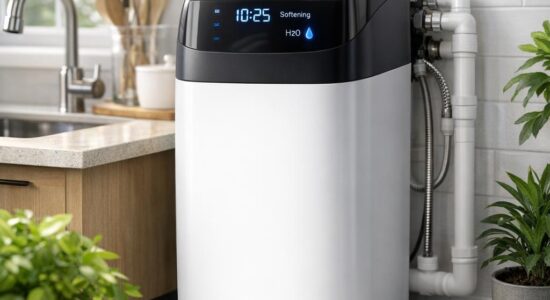 Moderne Wasserenthärtung mit smartem Design und automatischer Verbrauchsoptimierung